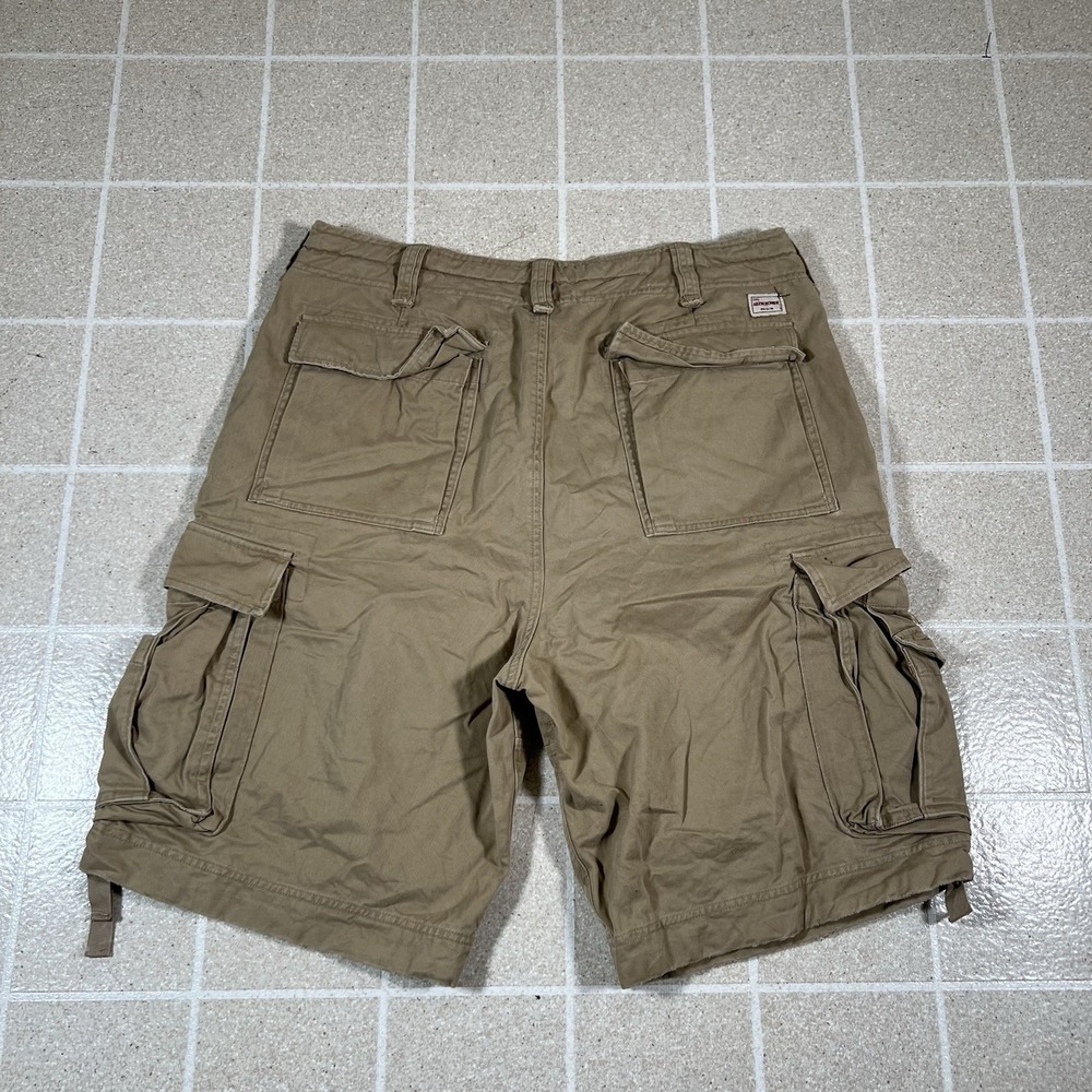 Vintage Y2K Abercrombie And Fitch Paratrooper Shorts Sz 36 Military Cargo Army - Picture 2 of 8
